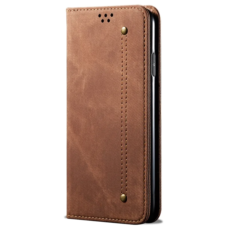 For Xiaomi Redmi 13C 4G / Poco C65 4G Cell Phone Case Wallet PU Leather Anti-fall Shell - Coffee