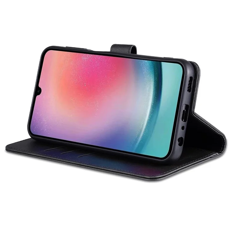 AZNS Pour Samsung Galaxy A05s 4G Étui de téléphone portable en cuir PU Housse portefeuille - Noir