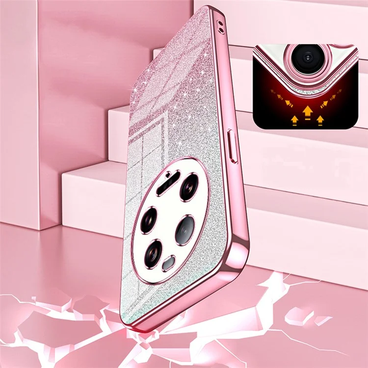 Para Xiaomi 13 Ultra Carcasa Posterior Anti-caída Corte Preciso Funda de Teléfono Móvil de TPU - Rosa