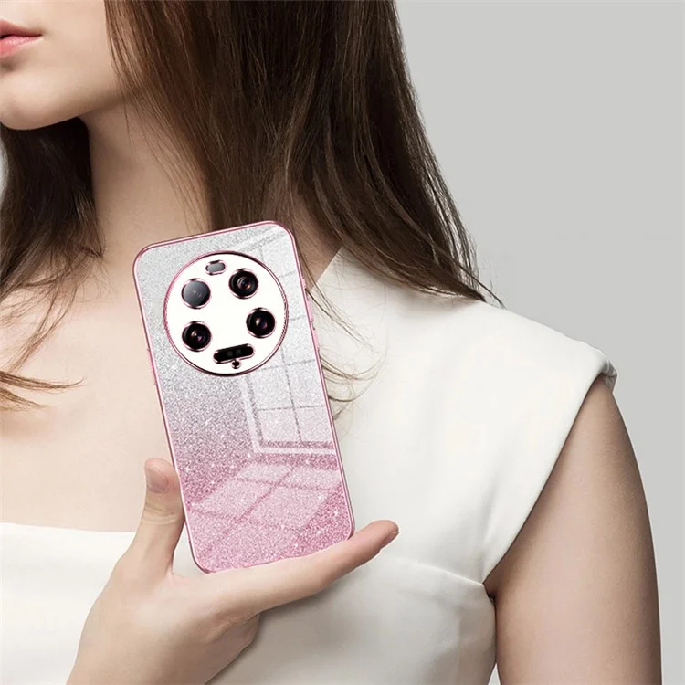 Para Xiaomi 13 Ultra Carcasa Posterior Anti-caída Corte Preciso Funda de Teléfono Móvil de TPU - Rosa