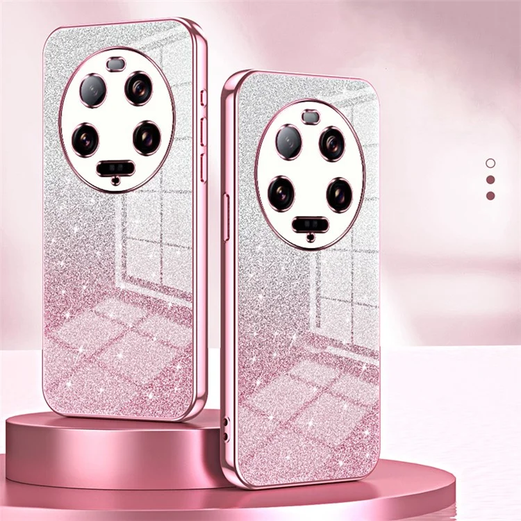Para Xiaomi 13 Ultra Carcasa Posterior Anti-caída Corte Preciso Funda de Teléfono Móvil de TPU - Rosa