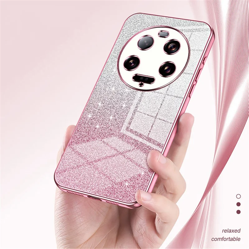 For Xiaomi 13 Ultra Back Shell Anti-fall Precise Cutout TPU Cell Phone Case - Silver