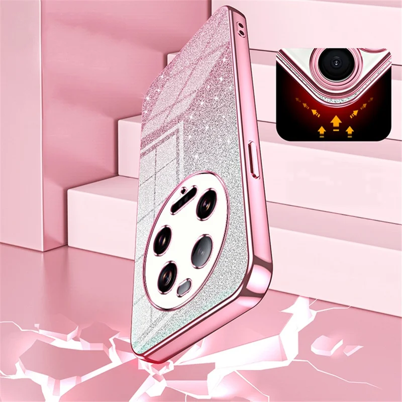 For Xiaomi 13 Ultra Back Shell Anti-fall Precise Cutout TPU Cell Phone Case - Silver