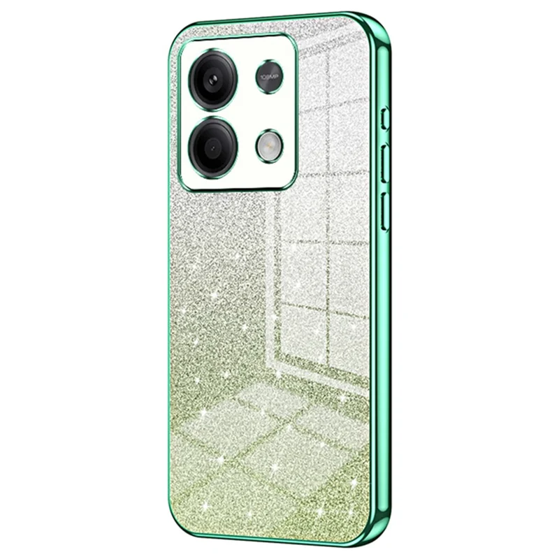 Für Xiaomi Redmi Note 13 5G Glitzer-Design TPU-Hülle Präziser Ausschnitt Handyhülle - Grün