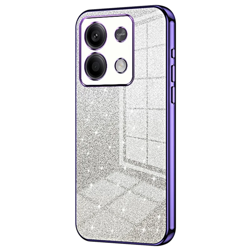 Für Xiaomi Redmi Note 13 5G Glitzer-Design TPU-Hülle Präzise Ausschnitte Handyhülle - Violett