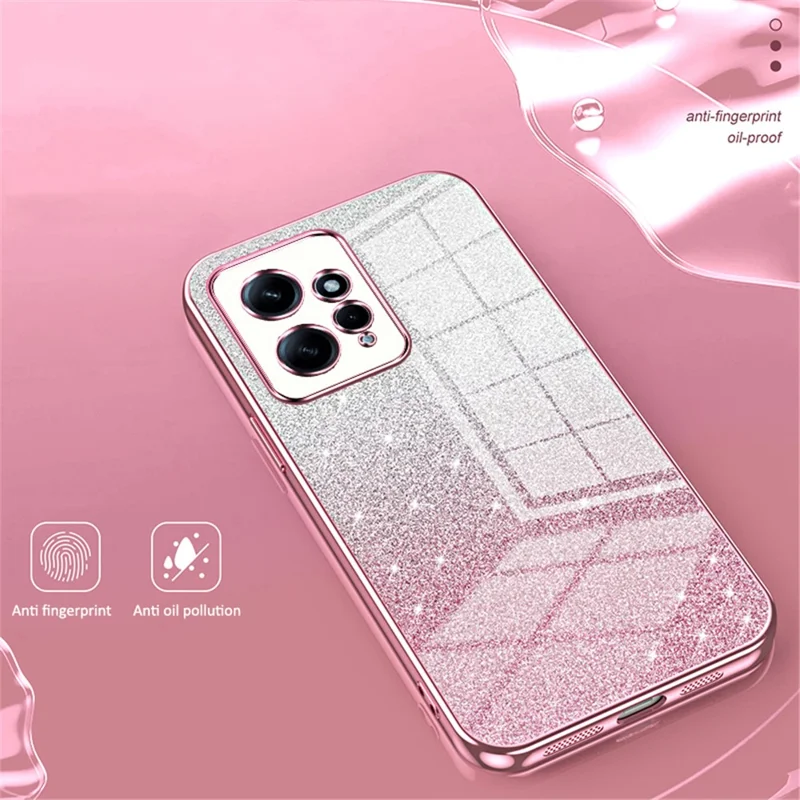Para Xiaomi Redmi Note 12 4G Capa Macia TPU Corte Preciso Caso de Telefone Celular - Rosa