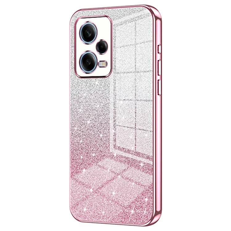 Para Xiaomi Redmi Note 12 Pro 5G Soft TPU Shell Precise Cutout Cell Phone Case - Pink