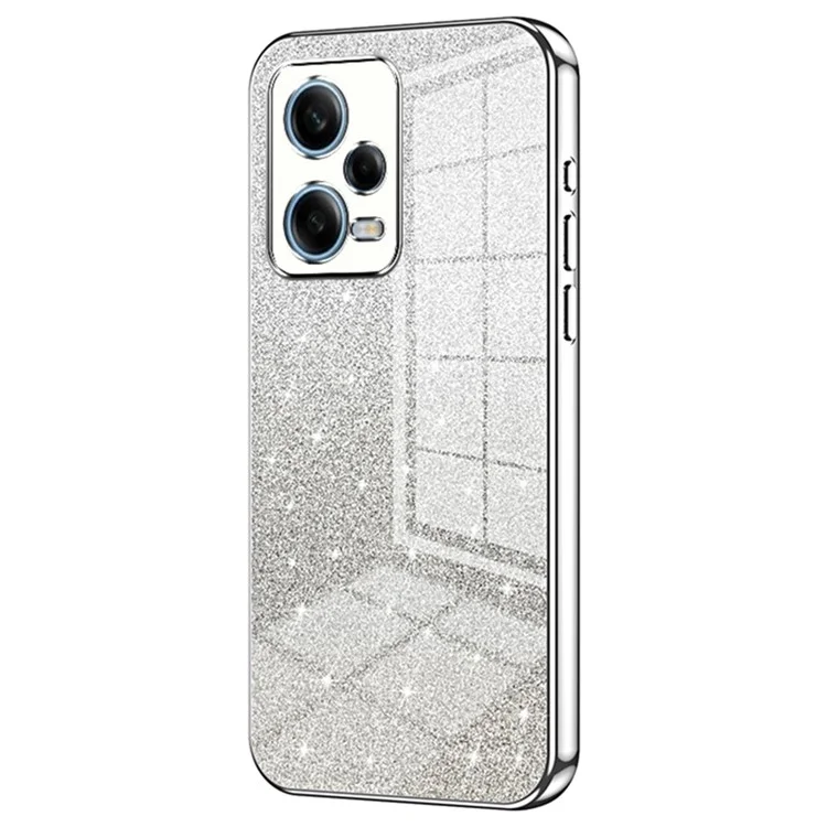 For Xiaomi Redmi Note 12 Pro 5G Soft TPU Shell Precise Cutout Cell Phone Case - Silver