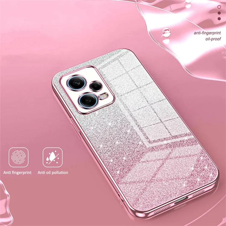 For Xiaomi Redmi Note 12 Pro 5G Soft TPU Shell Precise Cutout Cell Phone Case - Silver