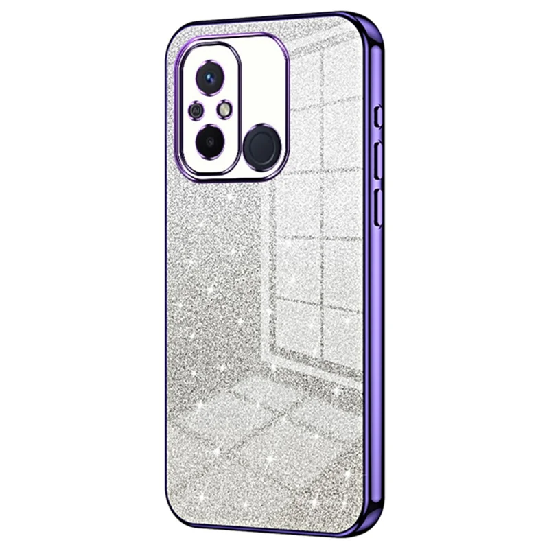 For Xiaomi Redmi 12C 4G Shockproof Shell Precise Cutout TPU Cell Phone Case - Purple