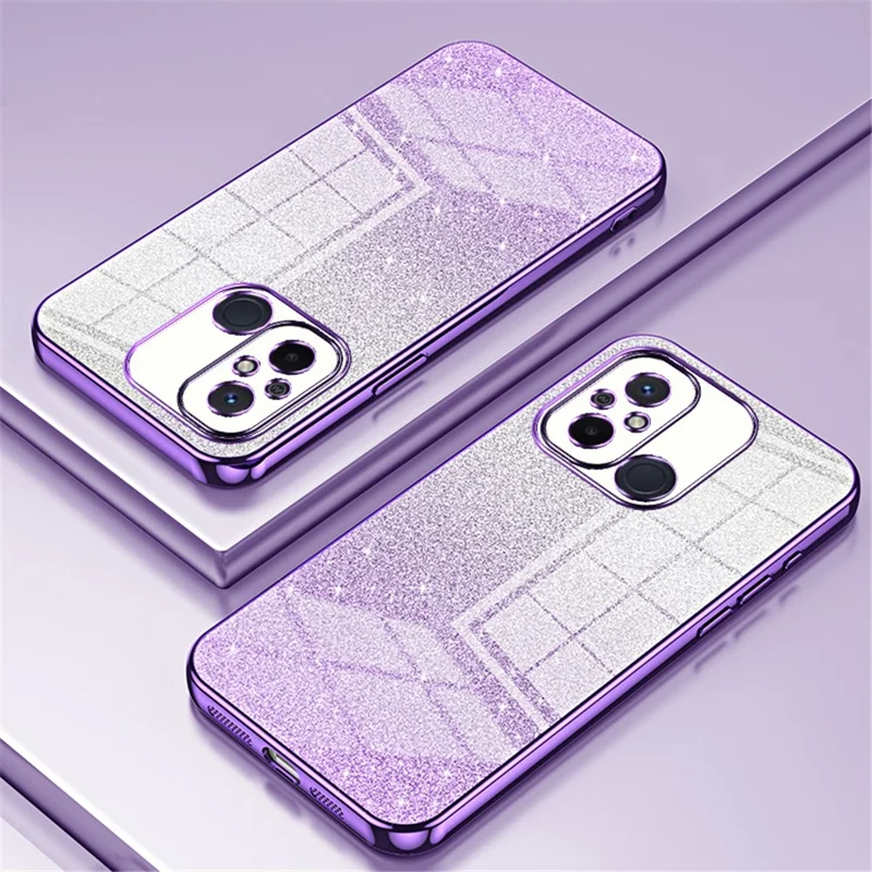 For Xiaomi Redmi 12C 4G Shockproof Shell Precise Cutout TPU Cell Phone Case - Purple