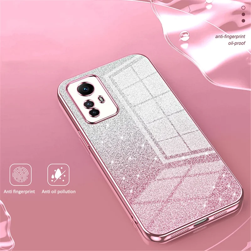 Capa TPU para Xiaomi Redmi Note 12S 4G Recorte Preciso Resistente a Choques Capa de Telefone Celular - Rosa