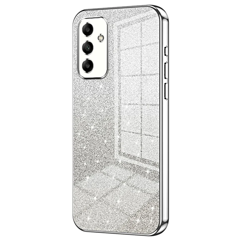 TPU Cover for Samsung Galaxy A05s 4G Precise Cutout Electroplating Cell Phone Case - Silver