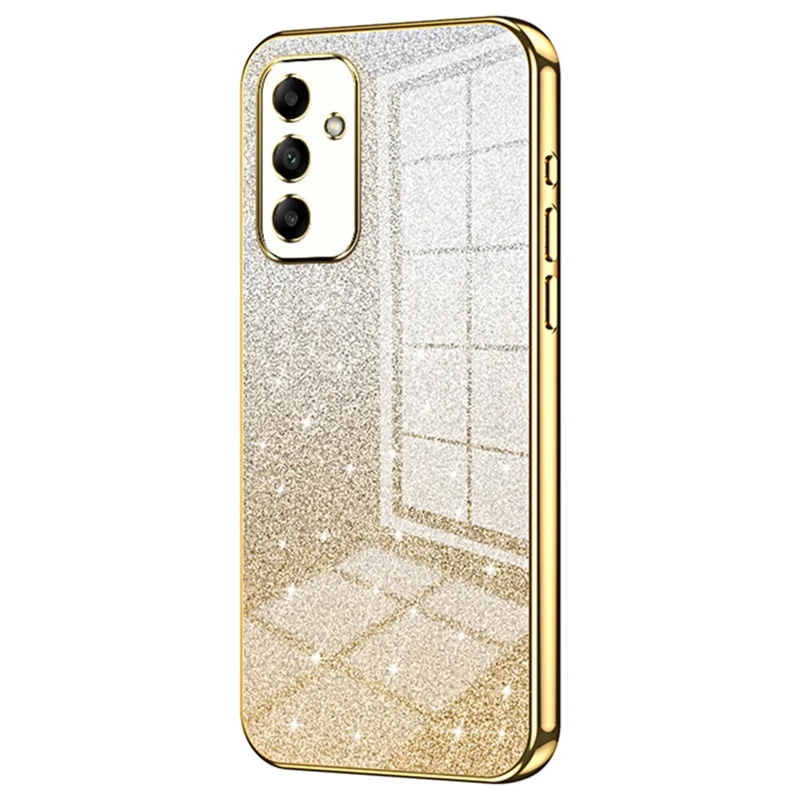 TPU Cover for Samsung Galaxy A05s 4G Precise Cutout Electroplating Cell Phone Case - Gold
