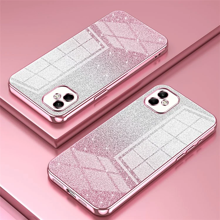Para Samsung Galaxy A05 4G Carcasas de teléfono celular Electrochapado TPU Corte preciso Cubierta - Rosa