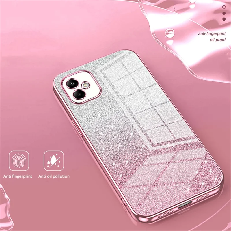 Para Samsung Galaxy A05 4G Carcasas de teléfono celular Electrochapado TPU Corte preciso Cubierta - Rosa