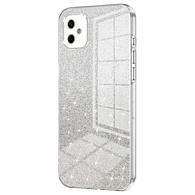 For Samsung Galaxy A05 4G Cell Phone Cases Electroplating TPU Precise Cutout Cover - Transparent