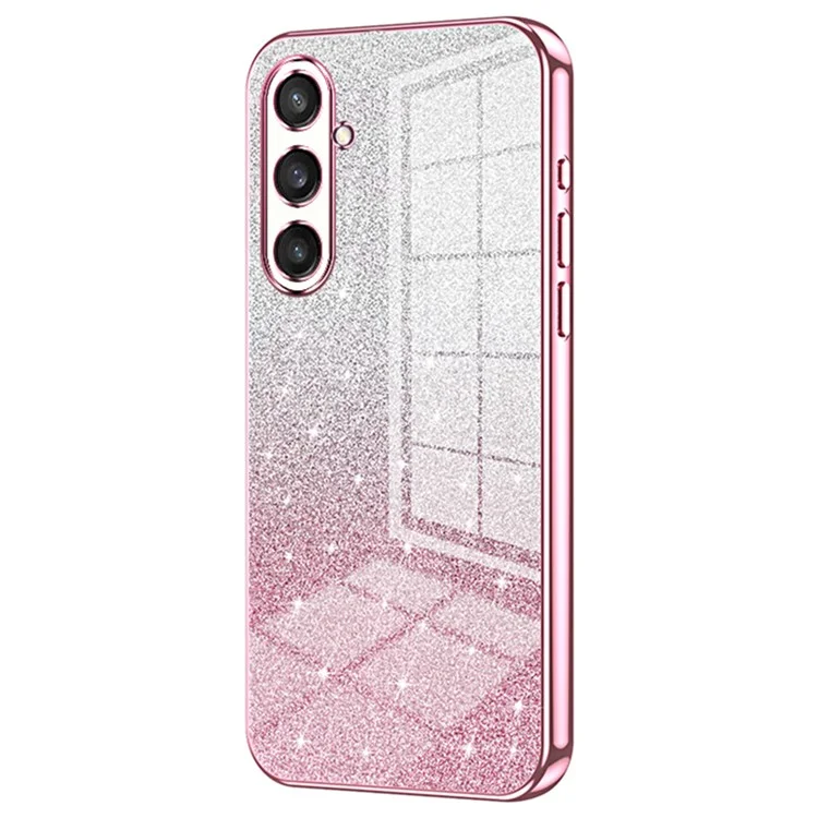 Para Samsung Galaxy S23 FE Case Electroplating TPU Precise Cutout Phone Protector - Pink