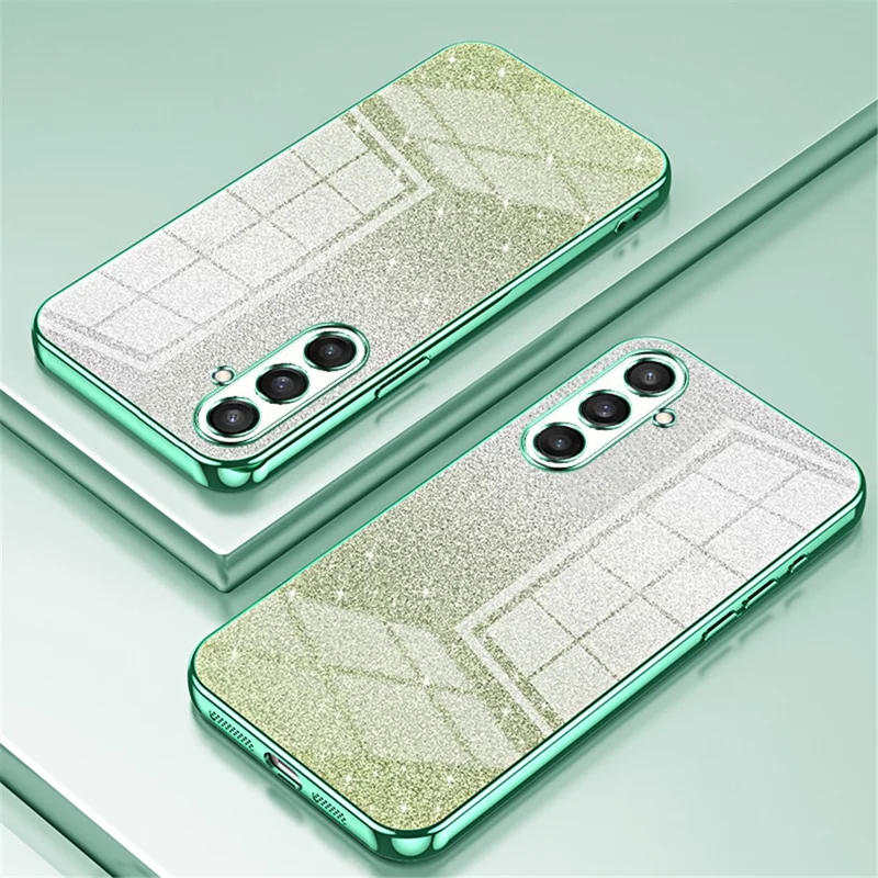 Für Samsung Galaxy S23 FE Case Electroplating TPU Präziser Ausschnitt Telefonschutz - Grün
