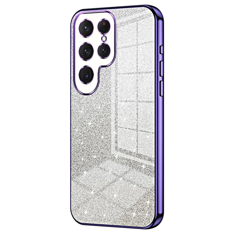 Pour Samsung Galaxy S23 Ultra Étui Soft TPU Découpe Précise Coque de Téléphone Mobile - Violet