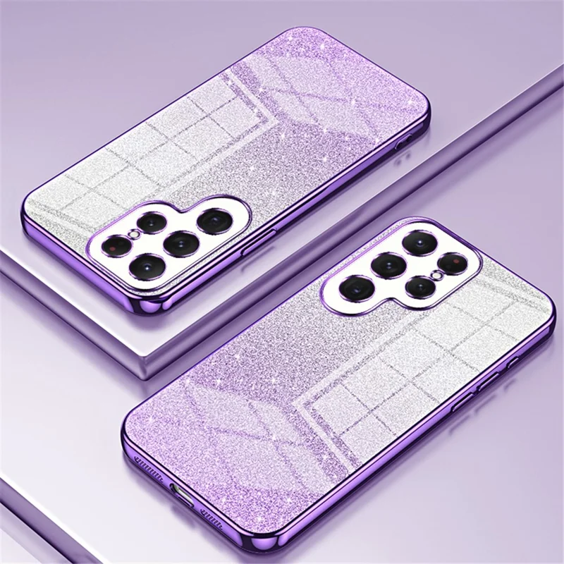 Pour Samsung Galaxy S23 Ultra Étui Soft TPU Découpe Précise Coque de Téléphone Mobile - Violet