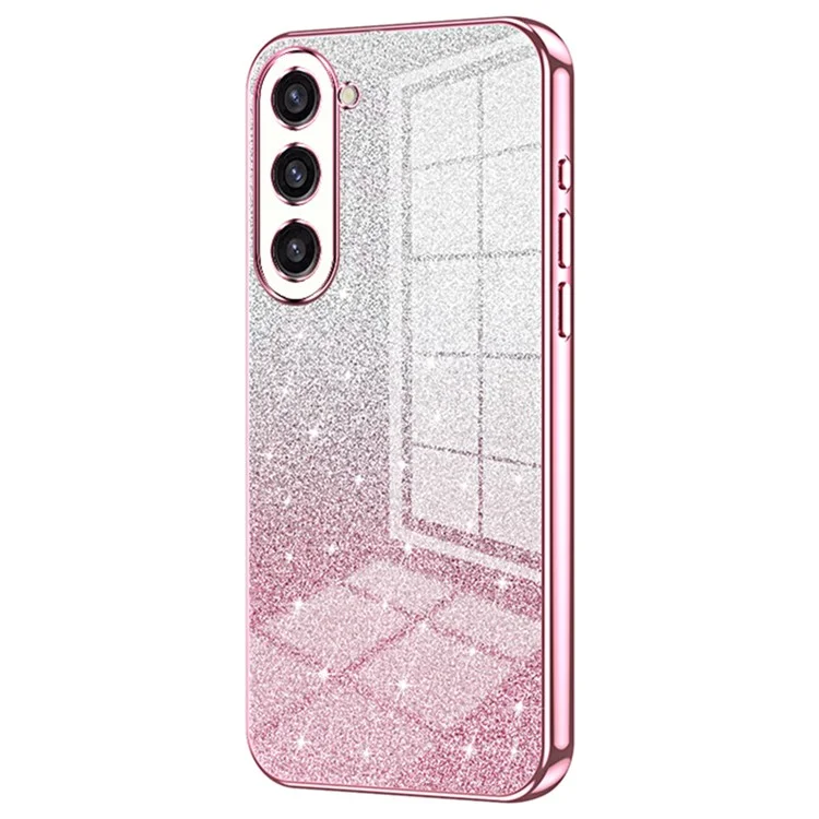 For Samsung Galaxy S23+ Case Electroplating Precise Cutout Phone Guard Cover - Pink