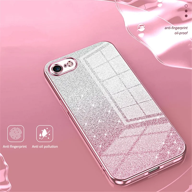For iPhone 7 / 8 / SE (2020) / SE (2022) Cell Phone Case Precise Cutout TPU Back Cover - Silver