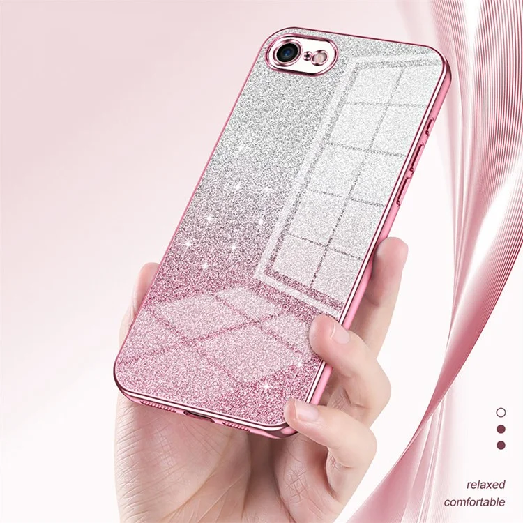 For iPhone 7 / 8 / SE (2020) / SE (2022) Cell Phone Case Precise Cutout TPU Back Cover - Purple