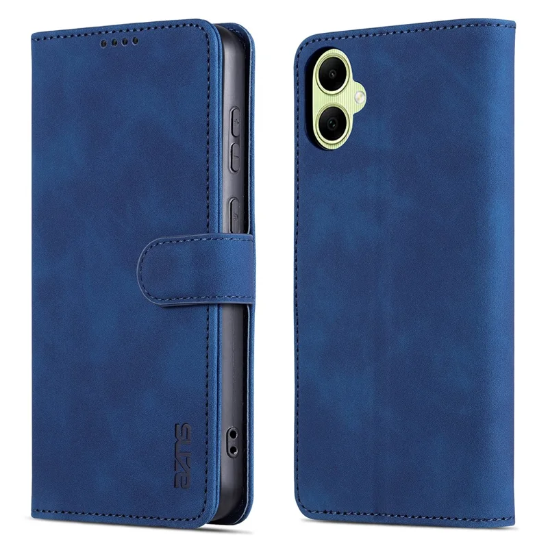 AZNS For Samsung Galaxy A05 4G Cell Phone Case PU Leather Wallet Cover with Stand - Blue