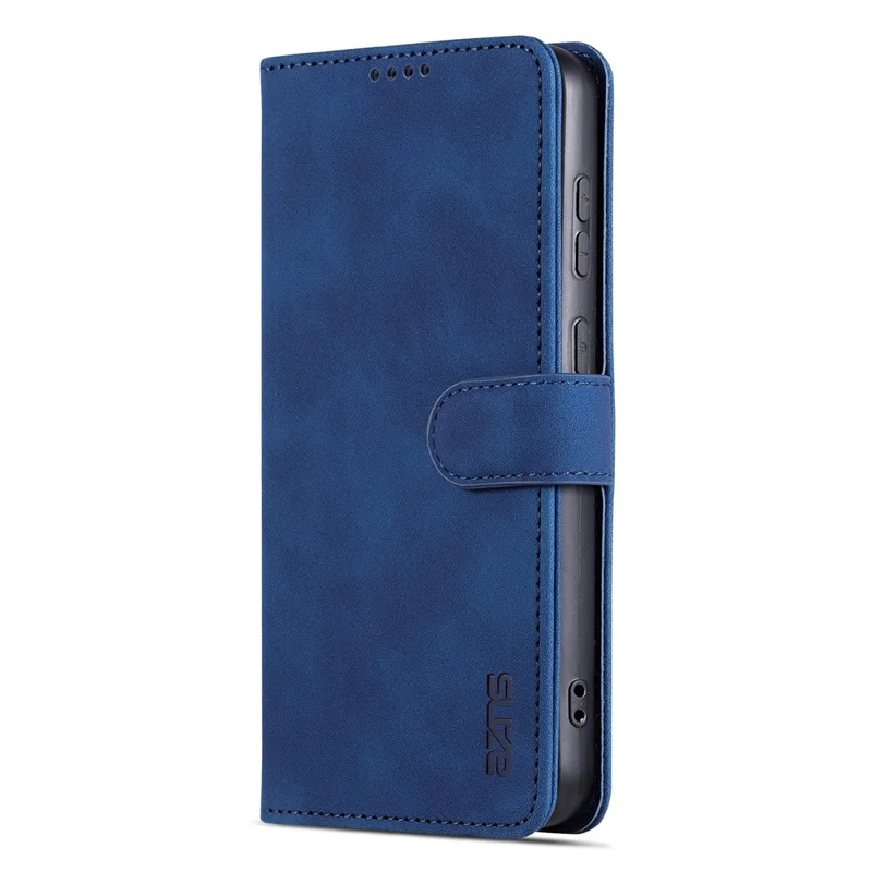 AZNS For Samsung Galaxy A05 4G Cell Phone Case PU Leather Wallet Cover with Stand - Blue