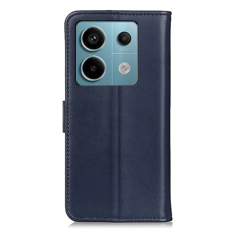 For Xiaomi Redmi Note 13 Pro 5G / Poco X6 5G Cell Phone Case Shockproof PU Leather Wallet Cover - Blue