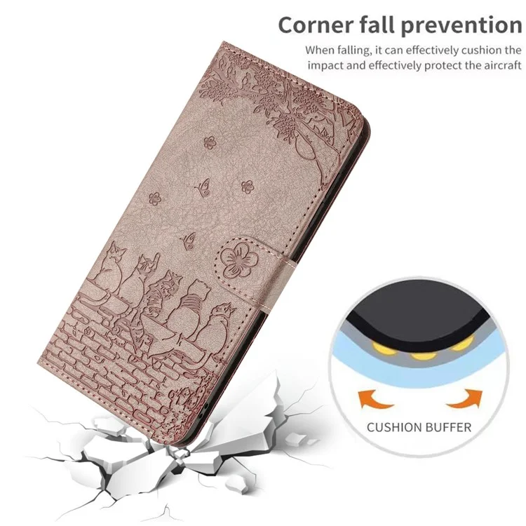 Для чехла Samsung Galaxy A15 5G PU Leather Wallet Cell Phone Case с ремешком - фиолетовый