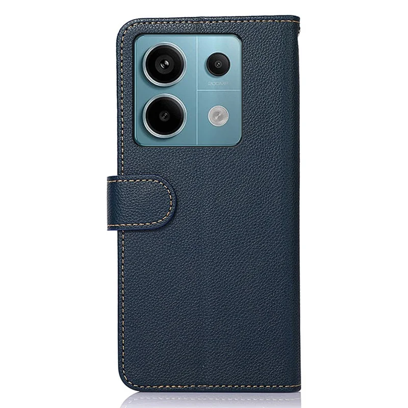 KHAZNEH For Xiaomi Redmi Note 13 Pro 5G Cell Phone Cases RFID Blocking Leather Cover - Blue