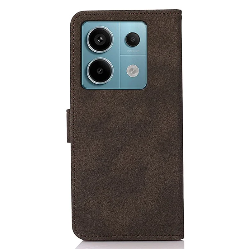 KHAZNEH For Xiaomi Redmi Note 13 Pro 5G / Poco X6 5G Cell Phone Case PU Leather Wallet Flip Cover - Brown