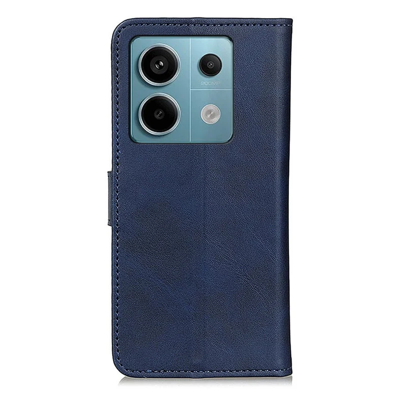 For Xiaomi Redmi Note 13 Pro 5G / Poco X6 5G Cell Phone Cases Cowhide Texture PU Leather Cover - Blue