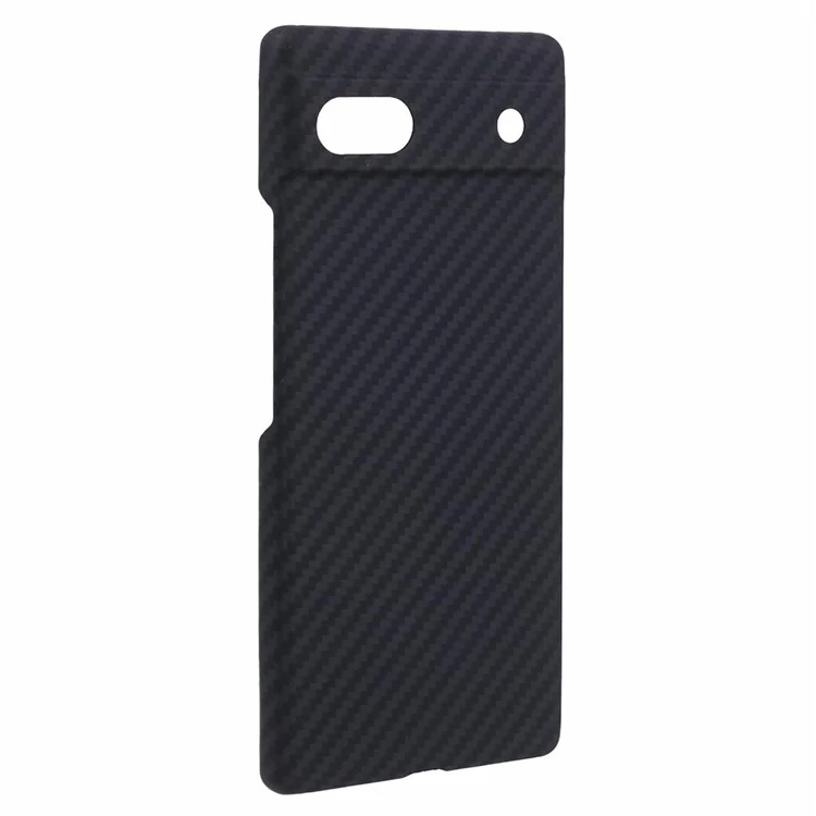 For Google Pixel 6a Black Case 1500D Coarse Texture Aramid Fiber Shockproof Phone Shell with Precise Cutout