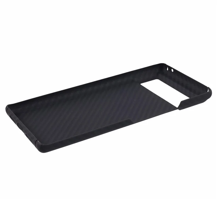 For Google Pixel 6 Black Cell Phone Cover 1500D Coarse Texture Aramid Fiber Slim-Fit Case with Big Lens Cutout
