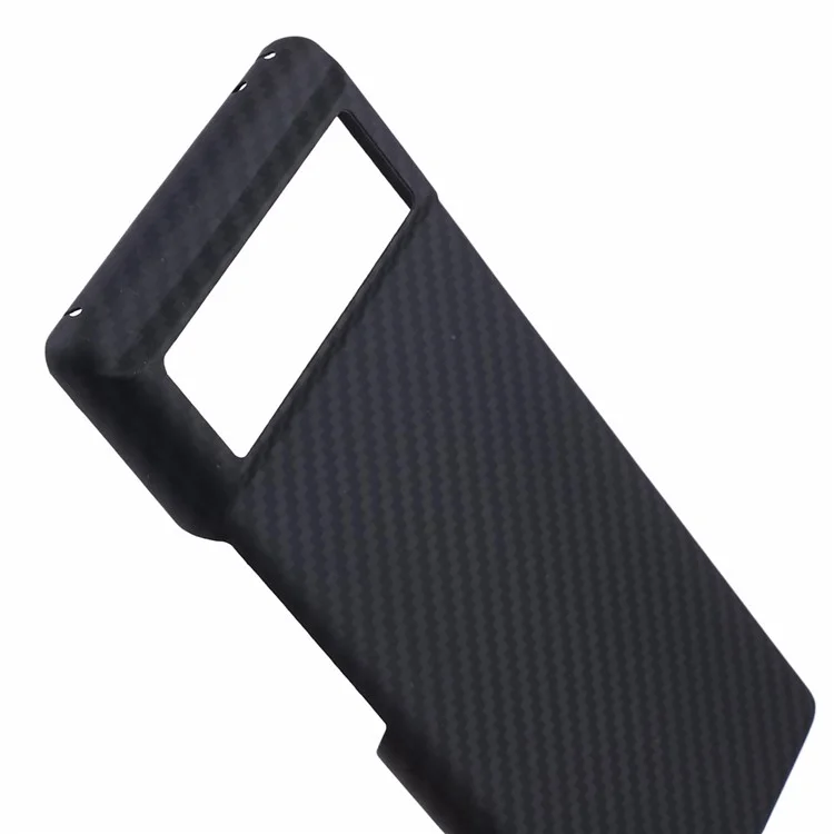 For Google Pixel 6 Black Cell Phone Cover 1500D Coarse Texture Aramid Fiber Slim-Fit Case with Big Lens Cutout
