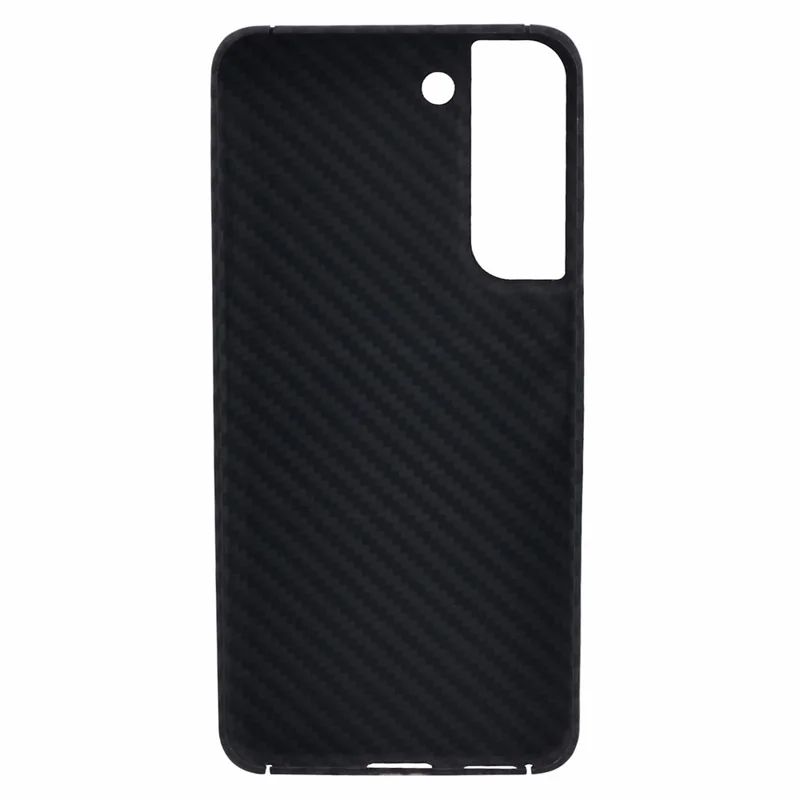 Aramid Fiber Case для Samsung Galaxy S23+ Carbon Fiber 1500D Coarse Texture Чехол для телефона - Черный
