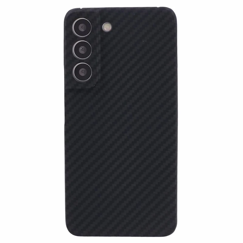For Samsung Galaxy S23+ Case Aramid Fiber 1500D Coarse Texture Precise Lens Cutout Black Phone Protector