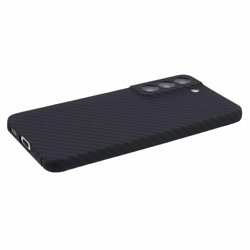 For Samsung Galaxy S23+ Case Aramid Fiber 1500D Coarse Texture Precise Lens Cutout Black Phone Protector