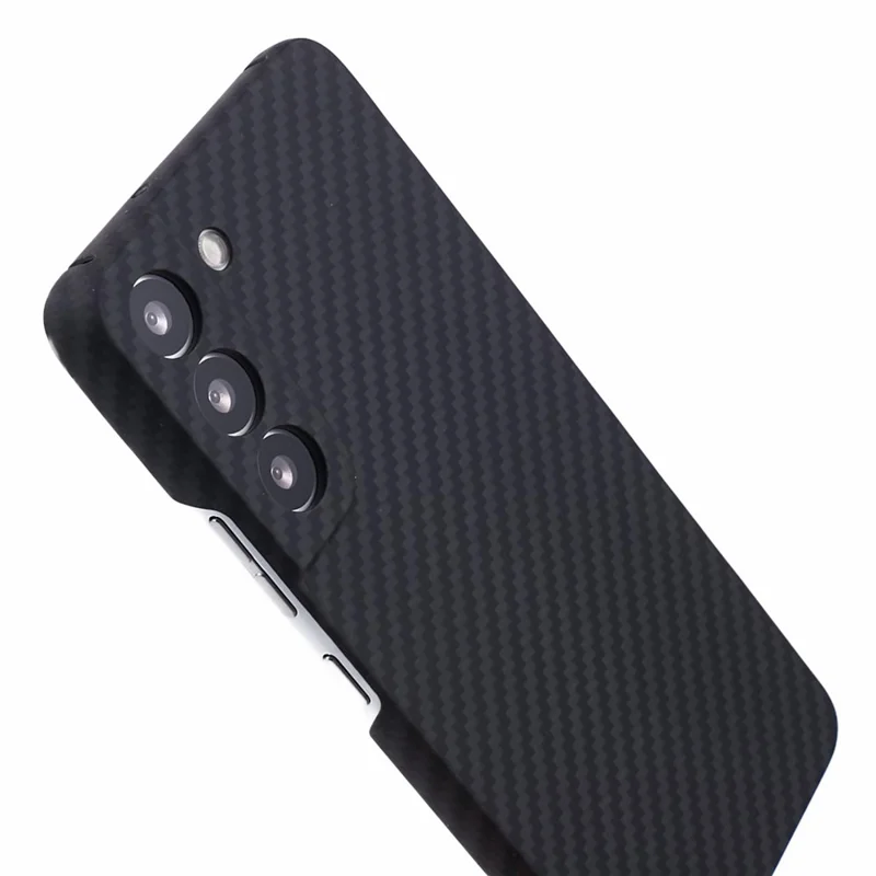 For Samsung Galaxy S23+ Case Aramid Fiber 1500D Coarse Texture Precise Lens Cutout Black Phone Protector