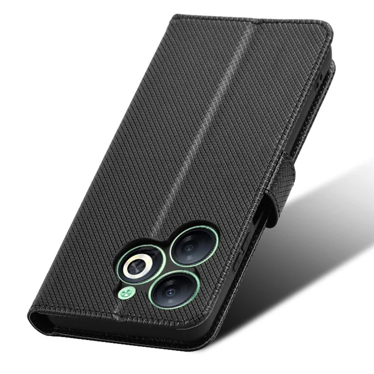 Per Infinix Smart 8 4G X6525 / Smart 8 HD 4G Custodia per telefono Pelle PU Portafoglio Magnetico Custodia per cellulare - Nero