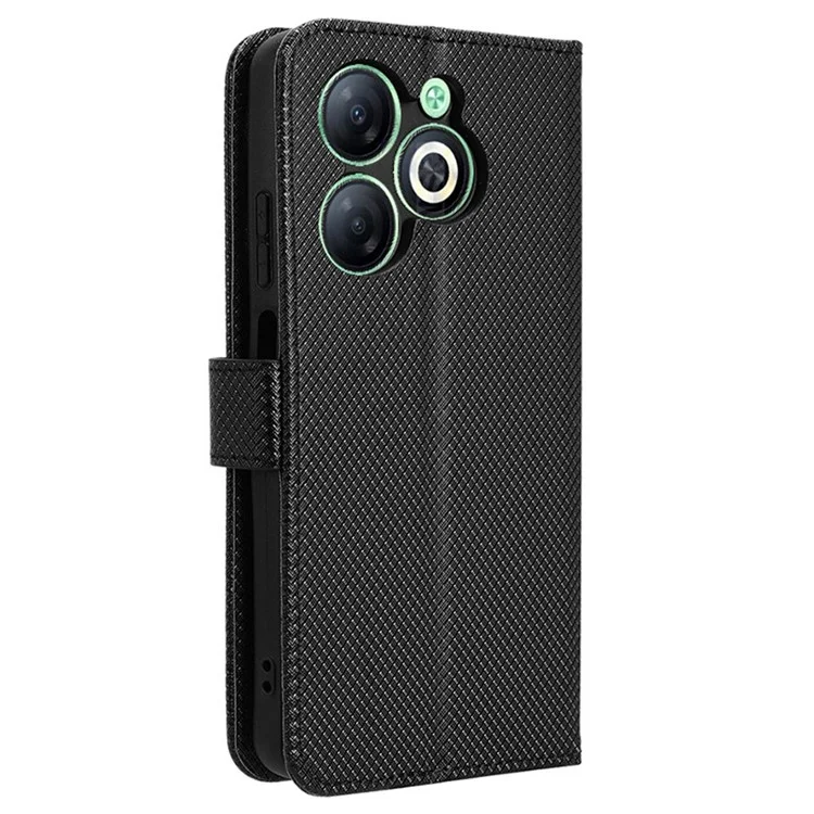 Per Infinix Smart 8 4G X6525 / Smart 8 HD 4G Custodia per telefono Pelle PU Portafoglio Magnetico Custodia per cellulare - Nero