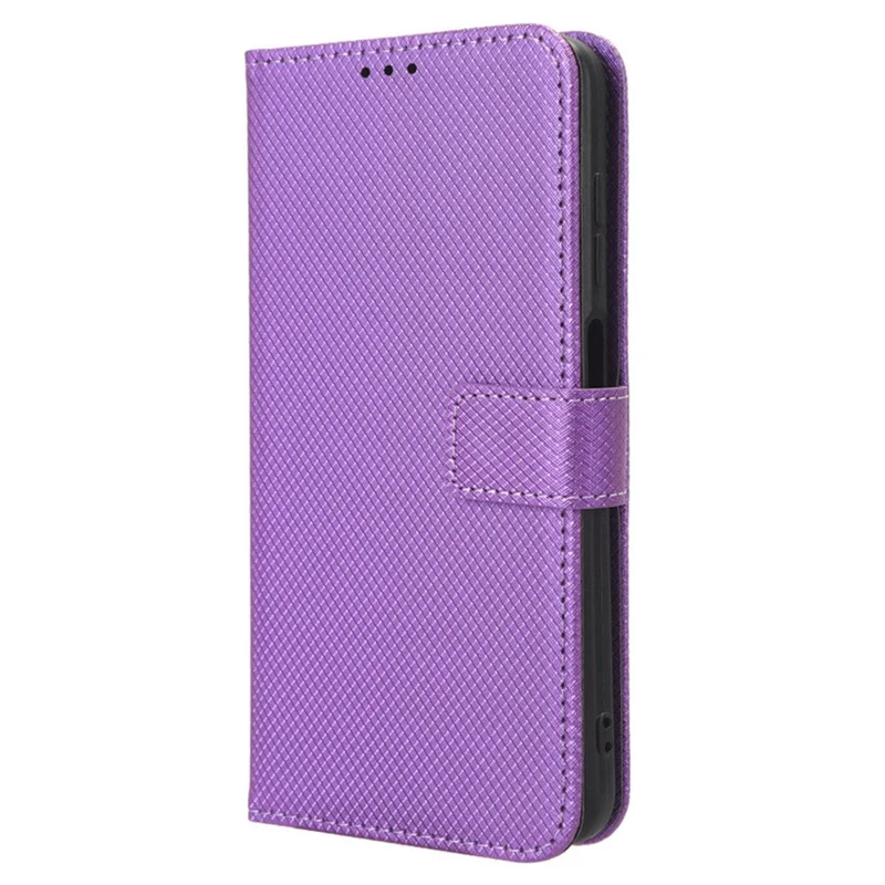 For Realme 11 4G (159.9x73.3x7.95mm) Phone Case PU Leather Wallet Flip Folio Cover - Purple