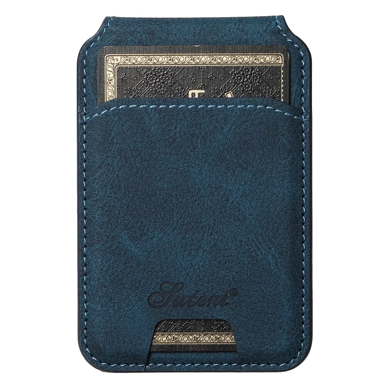 SUTENI H16 For iPhone 13 Pro 6.1 inch Cell Phone Cases Magnetic PU Leather Kickstand Protective Shell - Blue