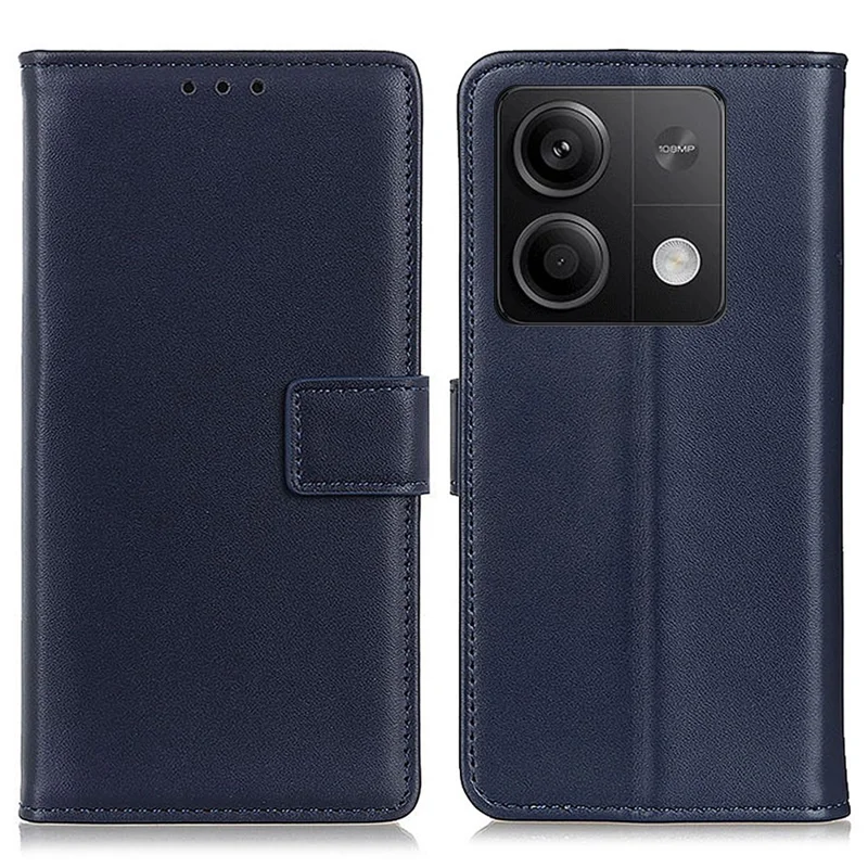 For Xiaomi Redmi Note 13 5G / 13 5G (China) Case Anti-Scratch PU Leather Drop-Proof Cell Phone Cover Wallet - Blue