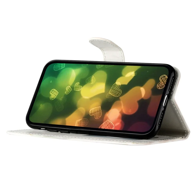 Для Samsung Galaxy A35 5G магнитный чехол с узором, чехол из искусственной кожи с подставкой - голубая бабочка