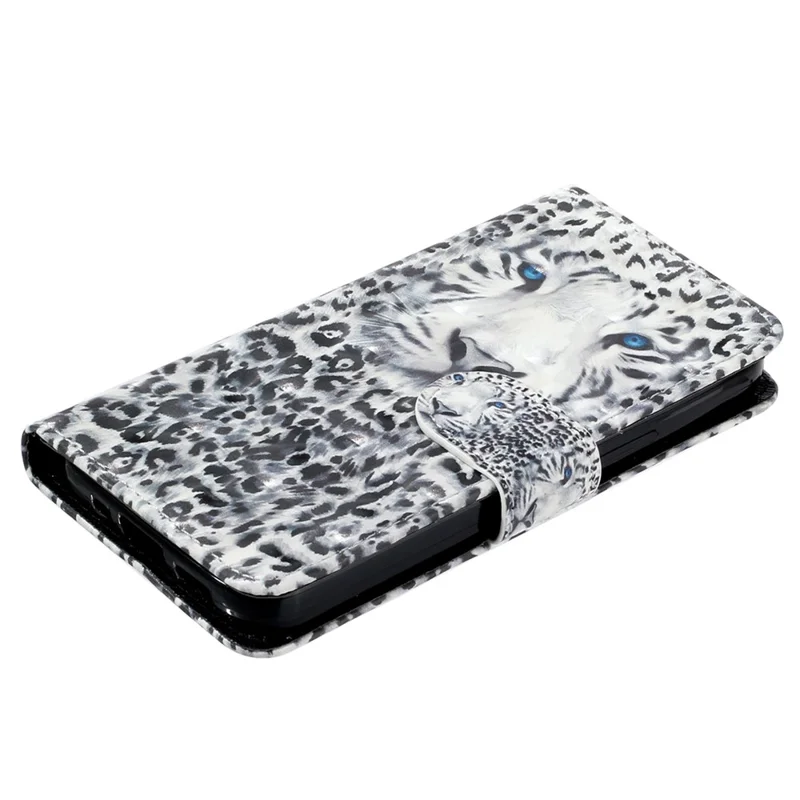 For Samsung Galaxy A35 5G Case 3D Pattern Print Leather Wallet Cellphone Cover - Leopard