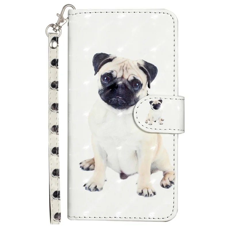 For Samsung Galaxy A35 5G Case 3D Pattern Print Leather Wallet Cellphone Cover - Dog